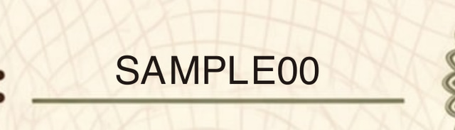 Synthetic sample certificate verification number field: SAMPLE00.